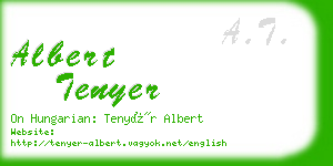 albert tenyer business card